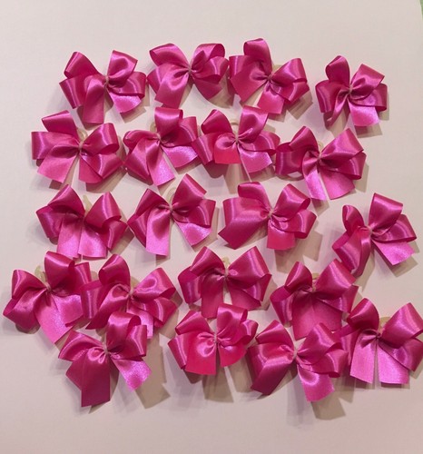 Medium pink dog bows - 20,