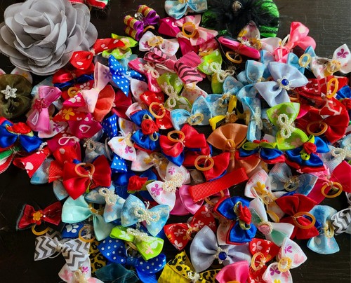 Mixed dog hair - mixed, bows
