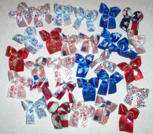 Dog grooming bows july 4th - dog,
